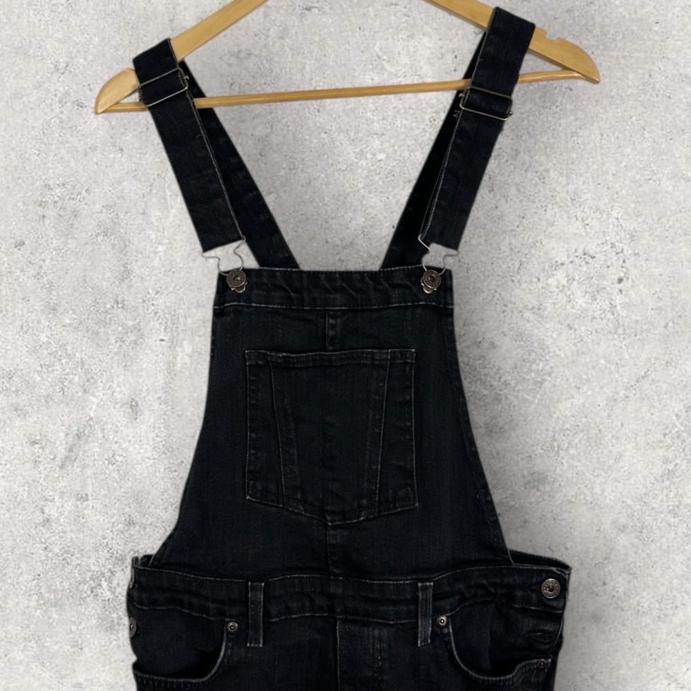 Naked Famous‎ Japanese Denim Black Overalls Womens Size Medium Canada Made Jeans - Picture 8 of 16